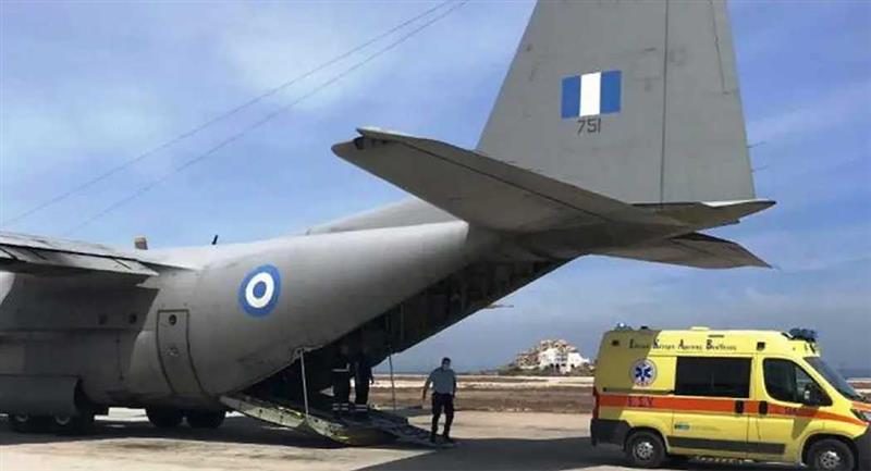  Αλεξανδρούπολη: Από τη Λήμνο με C130 ασθενής με κορονοϊό – Έφθασε διασωληνωμένος σε ειδική κάψουλα