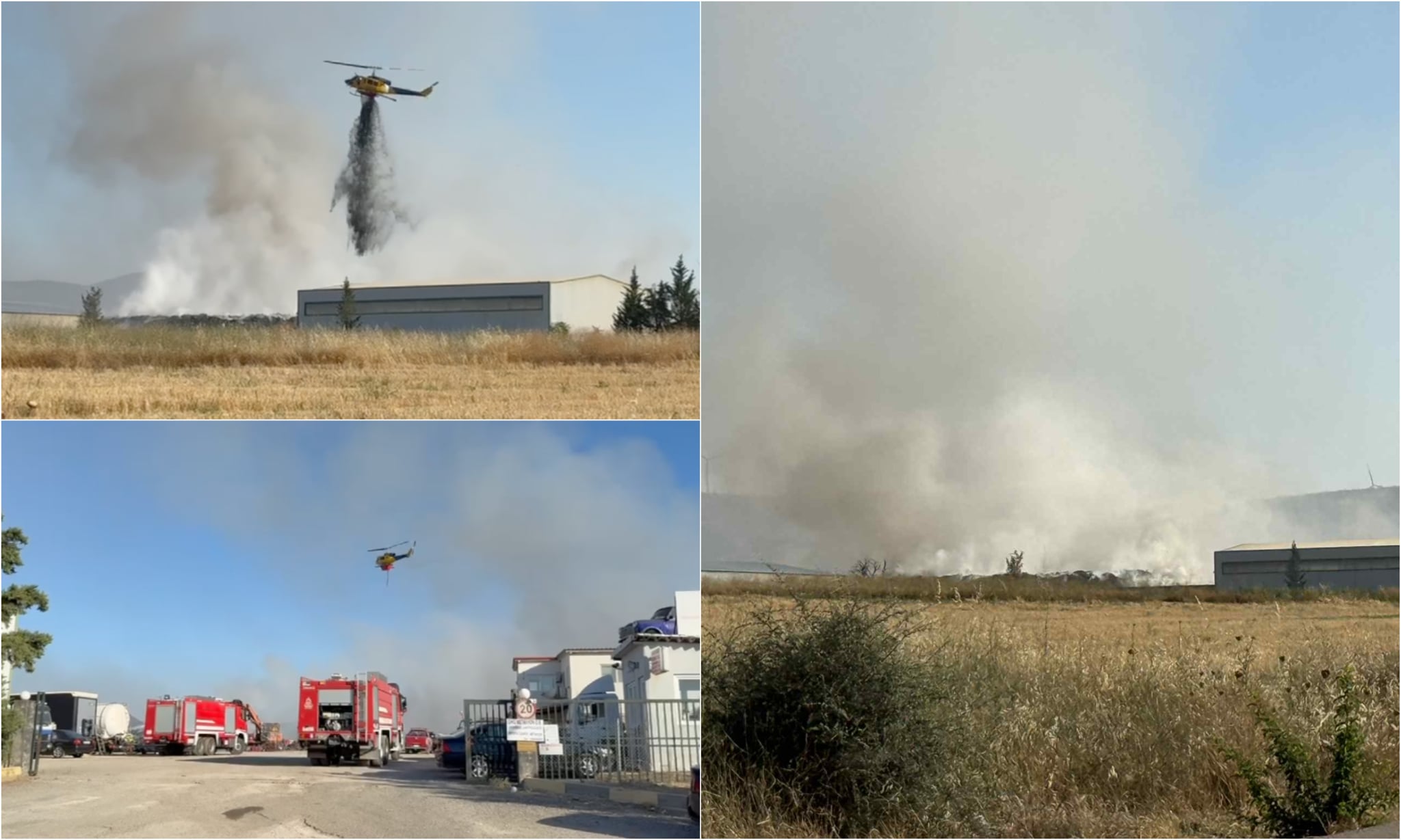 Τοξικός καπνός από φωτιά σε εργοστάσιο ανακύκλωσης στην Αμφιτρίτη Αλεξανδρούπολης