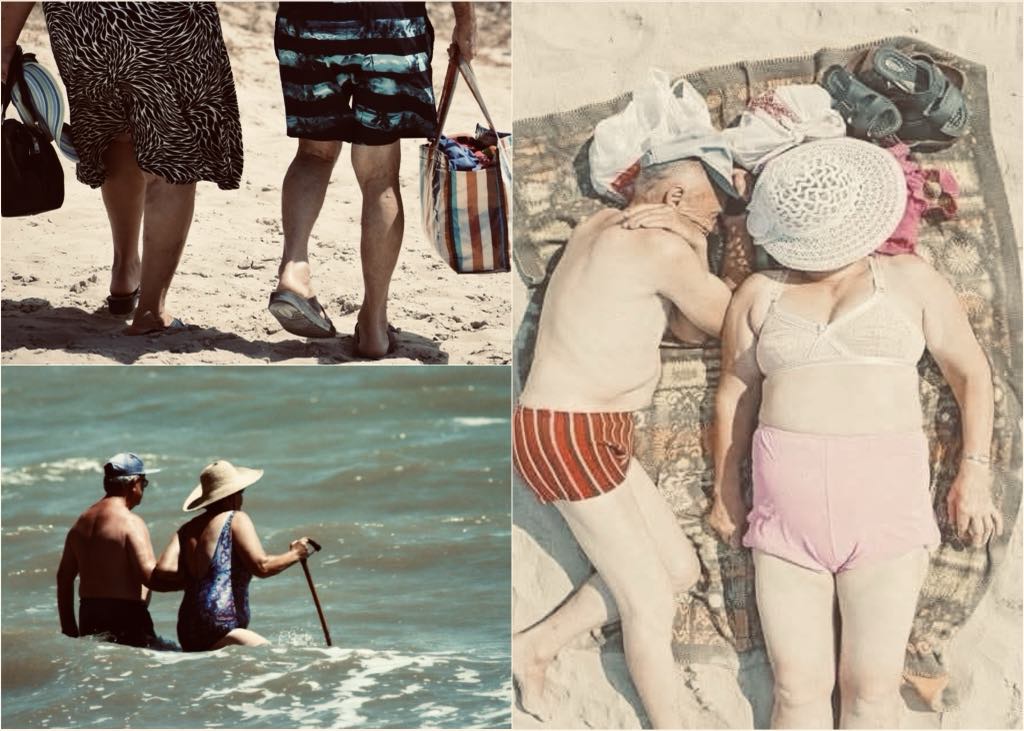 Ηλικιωμένο ζευγάρι στην παραλία της Αλεξανδρούπολης