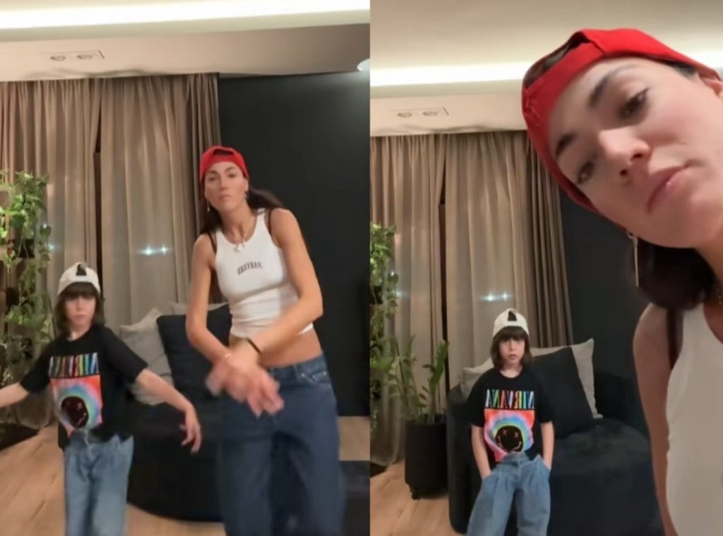 Η Ήβη Αδάμου με την κόρη της Ανατολή Νεφέλη