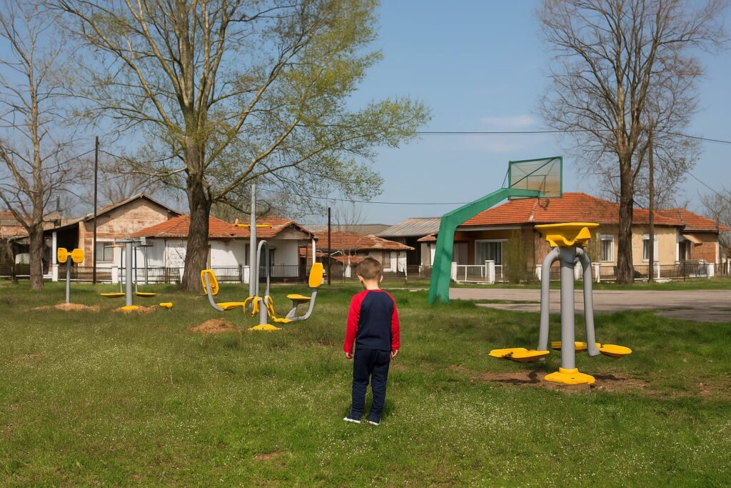 Άδεια παιδική χαρά σε χωριό του Έβρου