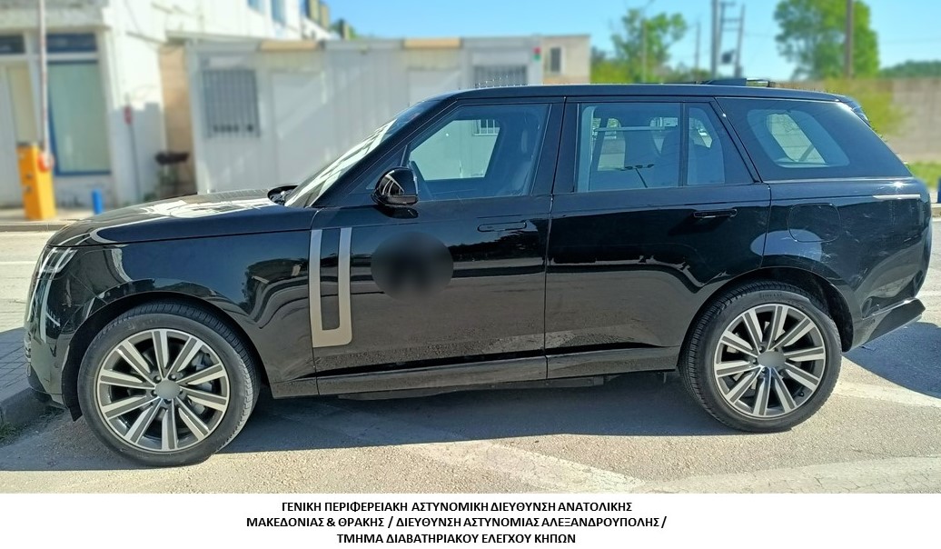 Το πολυτελές SUV που κατασχέθηκε μετά τη σύλληψη στους Κήπους