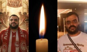 Κώστας Ξενάκης φίλαθλος του Ολυμπιακού από τη Σαμοθράκη
