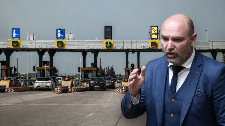 Ο βουλευτής Έβρου Παράσχος Παπαδάκης κατά την κατάθεση της επίκαιρης ερώτησης για τα διόδια Μέστης.