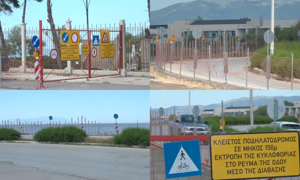 Εργασίες ανάπλασης και σκάμματα στην παραλιακή της Αλεξανδρούπολης