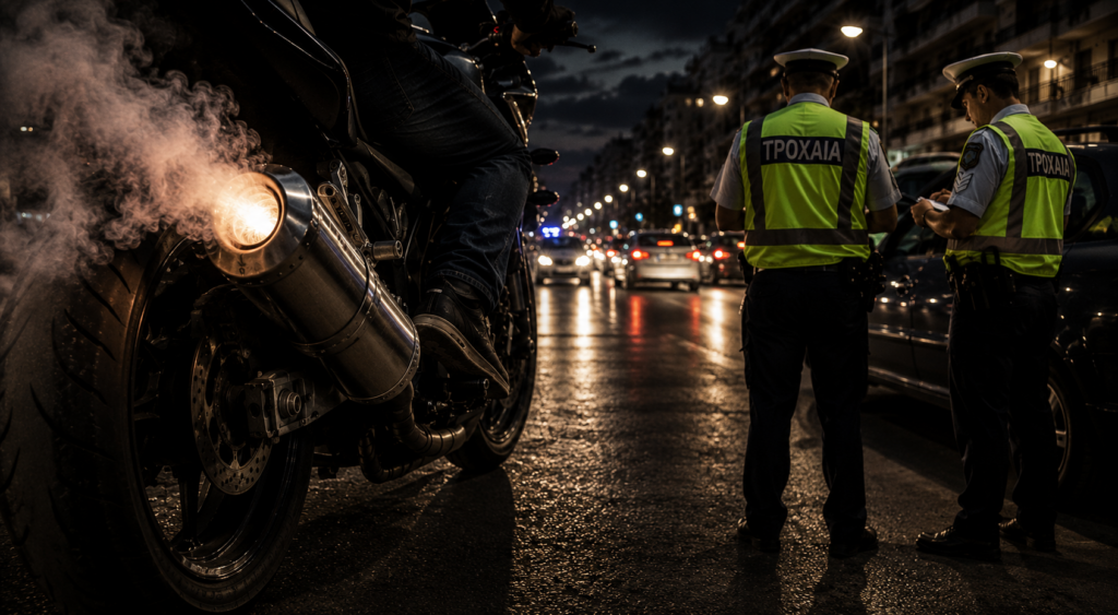 Θορυβώδεις εξατμίσεις μοτοσικλετών στην Αλεξανδρούπολη