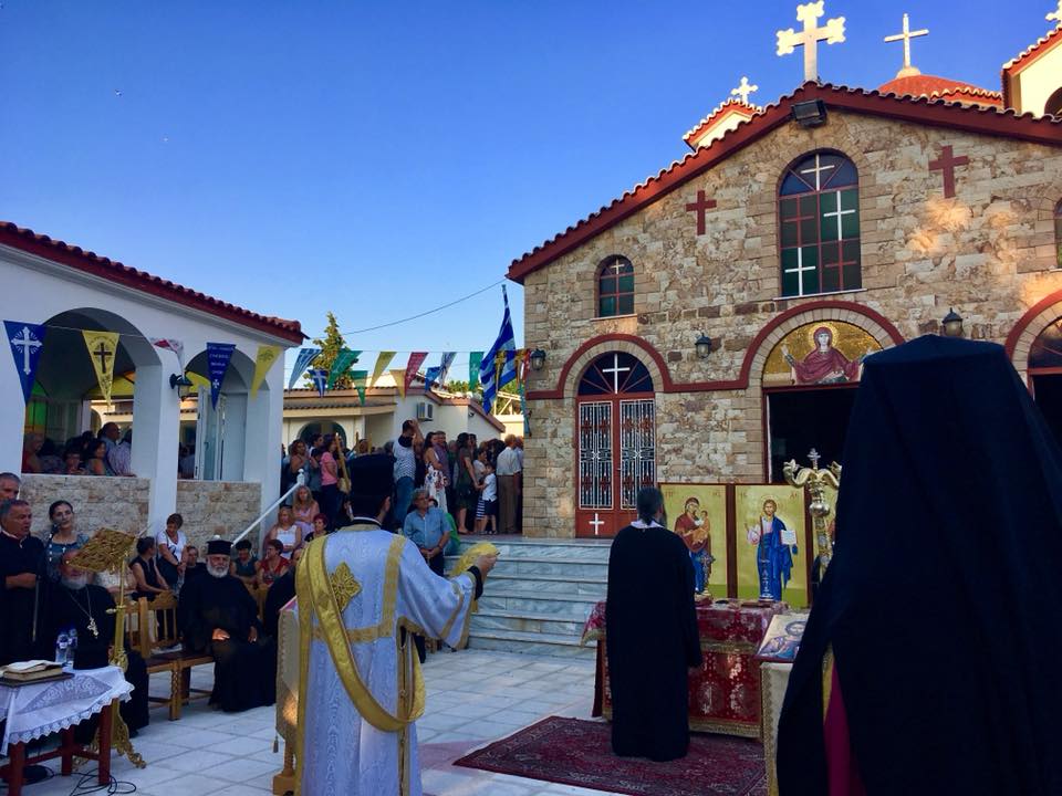 Ιερός Ναός Αγίας Μαρίνας στον Μαΐστρο Αλεξανδρούπολης κατά την πανήγυρη