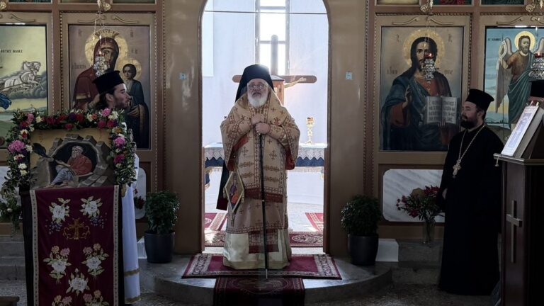 Ο Μητροπολίτης Δαμασκηνός στον Ιερό Ναό Προφήτη Ηλία στο Σιδηρώ Σουφλίου