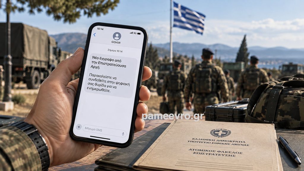SMS επιστράτευσης στο gov.gr και ηλεκτρονικό Ειδικό Φύλλο Πορείας εφέδρου