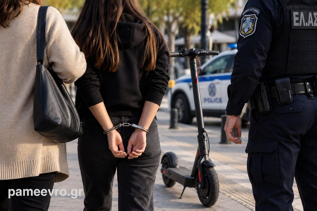 σύλληψη ανήλικης Αλεξανδρούπολη για κλοπή πατινιού
