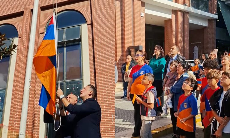 Αλεξανδρούπολη: Η σημαία της Αρμενίας κυμάτισε στο Δημαρχείο για τα 35 χρόνια ανεξαρτησίας