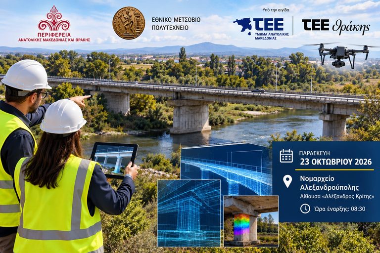 Γέφυρες στην ΑΜΘ: Νέο σχέδιο ελέγχων και συντήρησης με το ΕΜΠ – Ημερίδα στην Αλεξανδρούπολη