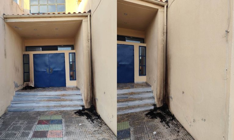 Φωτιά έξω από το Δημοτικό Σχολείο Άνθειας: Οργή και καταγγελία από την Κοινότητα